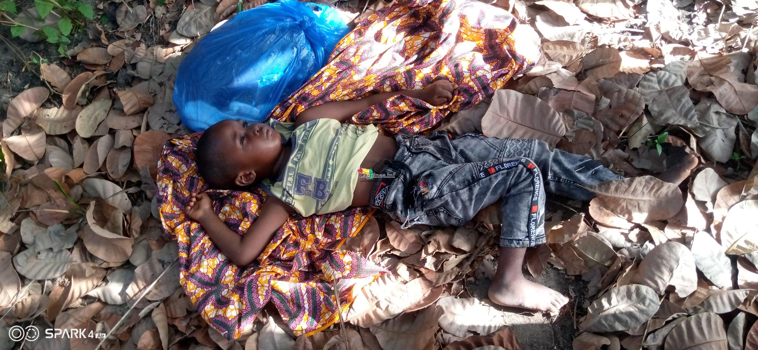 Kindia: un enfant de 4 ans découvert en pleine brousse à Damakhania