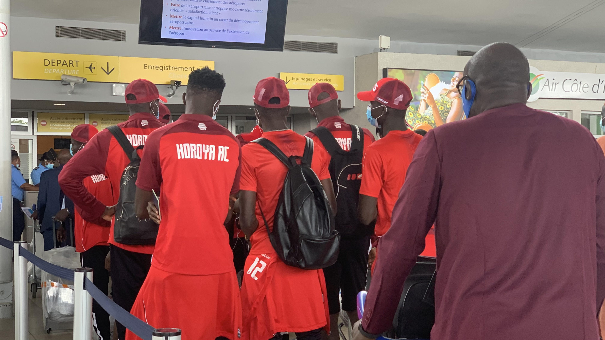 LDC-CAF : le Horoya AC est arrivé en Afrique du Sud