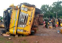 Affaire camion citerne qui s’est renversé à Kankan: voici la version des faits du Directeur préfectoral des hydrocarbures