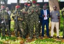 Conakry: L’Armée au Cimetière de Bambéto, pas pour tirer;mais, pour prier