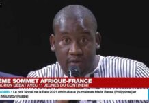 28ème Sommet France-Afrique : Aliou Bah dit ses vérités à Macron sur les troisièmes mandats en Afrique (discours)