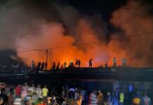 Incendie du grand marché de N’Zérékoré : Cellou Dalein exprime sa compassion aux victimes