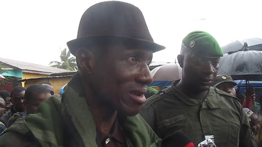 Le Colonel Balla Samoura et le Colonel Tiégboro