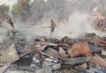 Incendie à Faranah: la plus grande menuiserie partie en fumée