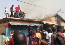 Kankan : un blessé et trois boutiques ravagées dans un grave incendie