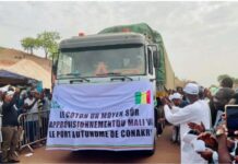 Transit malien : cérémonie de lancement du premier convoi de balles de coton sur le corridor Conakry-Bamako
