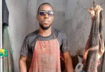 Reprise du travail dans les boucheries du pays: la réaction de joie d’un boucher du marché de Lambanyi