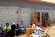 Coyah: une famille déguerpie et trois de ses membres mis aux arrêts