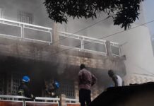 Conakry : un incendie fait d’importants dégâts dans un immeuble à Sankoumbaya