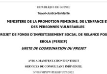 PERSIF : voici un Avis à Manifestation d’Intérêt pour le recrutement d’un Spécialiste en Sauvegarde Environnementale et Sociale