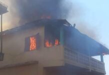 Mamou : un incendie fait plusieurs dégâts matériels chez l’imam Elhadj Baba Gallé Barry à Almamya