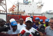 Energie : le bateau butanier accoste au port autonome de Conakry pour la première fois