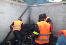 N’Zérékoré : une mère de famille et ses deux enfants périssent dans un incendie