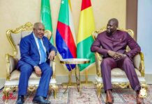 Coopération : S.E.M Azali Assoumani est arrivé en Guinée