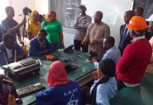 Examen de sortie des écoles professionnelles : Ousmane Gaoual Diallo préside le lancement des épreuves pratiques à l’ENPT