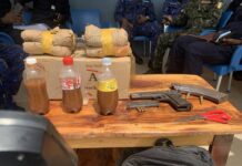 Kankan : arrestation de deux individus en possession d’une arme et de la drogue