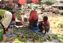 Macenta : manque de place au grand marché, les étalagistes tirent le diable par la queue