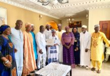 Conakry : Des membres du bureau exécutif de la CORDDT chez Hadja Hadiatou Baldé