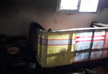 Incendie à Sonfonia : le contenu d’une maison complètement calciné