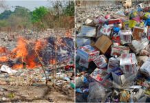 Kissidougou : Plus de 9 tonnes 930 kg de produits impropres incinérés par les autorités
