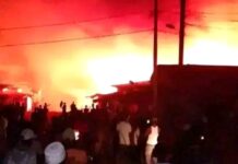 Incendie à Kindia : des boutiques et ateliers artisanaux ravagés par les flammes !