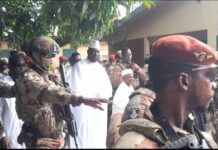 Fête de Tabaski : le président Mamadi Doumbouya a prié à la grande mosquée de Kankan