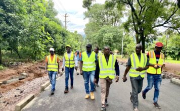Infrastructures Routières : Dabola, deuxième ville hôte de la tournée d’inspection de M. Abdoul Aziz Diallo Directeur National des Voies Urbaines