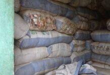 Kissidougou : saisie de 185 sacs contenant une importante quantité d’alcool frelaté