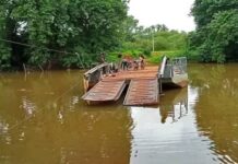 Koubia : le bac de Gadha Woundou emporté par les eaux