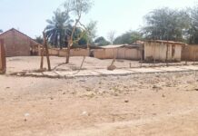 Kissidougou : une partie de la clôture du stade préfectoral s’est effondrée !