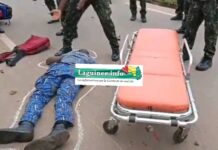 Collision mortelle au carrefour du camp Samoryah à Kindia: Un étudiant décède, un gendarme dans un état critique
