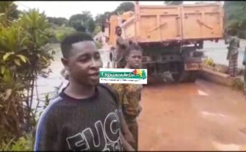 Kissidougou : le quartier Hamdallaye coupé du reste de la ville après les fortes pluies