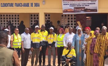 La Fondation WAZNI et le Groupe UMS procèdent à l’inauguration de la nouvelle école élémentaire franco-arabe de Dibia, à Boké (communiqué)