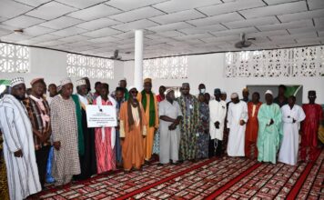 UMS remet officiellement la Grande Mosquée Cheick Mohamed Lamine Bayo à la communauté de Katougouma