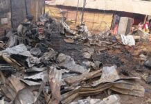Kindia : un violent incendie ravage le marché de Samaya à Mambia,d’importants dégâts