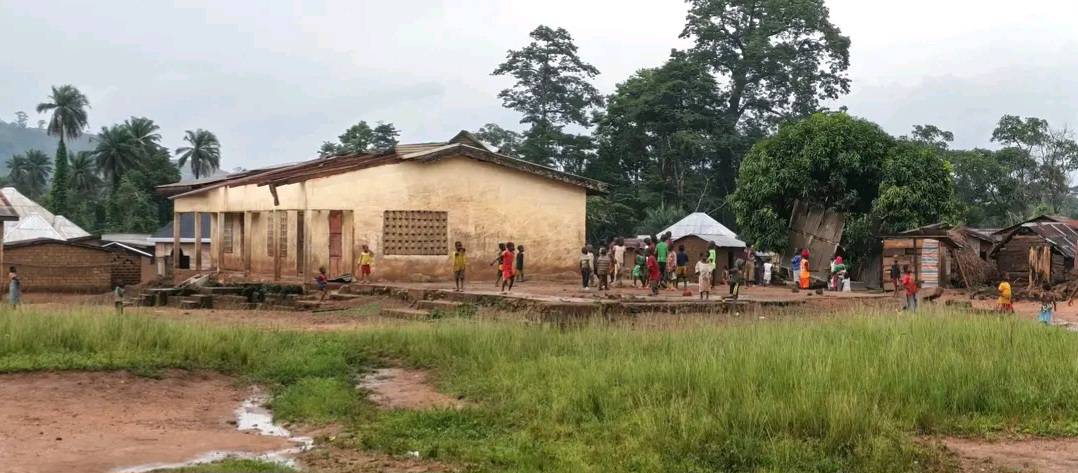 N'Zérékoré : une violente tempête décoiffe plusieurs maisons à Lamineta, des familles sans abri