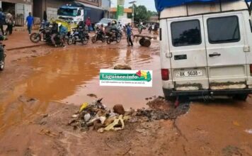 Kindia : routes dégradées et circulation difficile, les habitants lancent un cri d’alarme