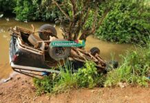 Beyla : un pick-up chute dans le fleuve Djon après une sortie de route à Moussadou Beyla : un pick-up chute dans le fleuve Djon après une sortie de route à Moussadou