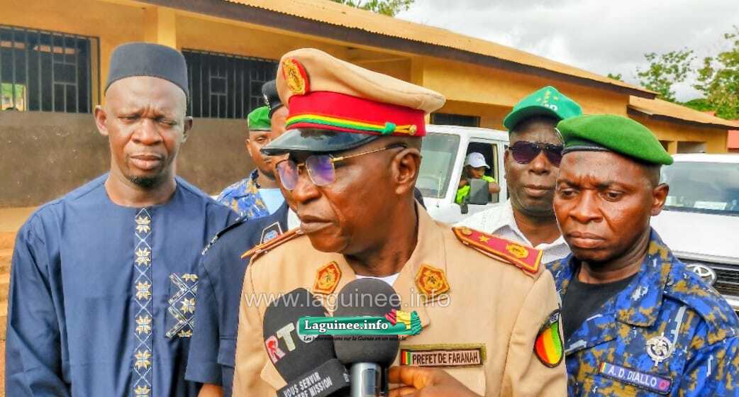Le préfet de Faranah, le colonel Augustin Fancinandouno