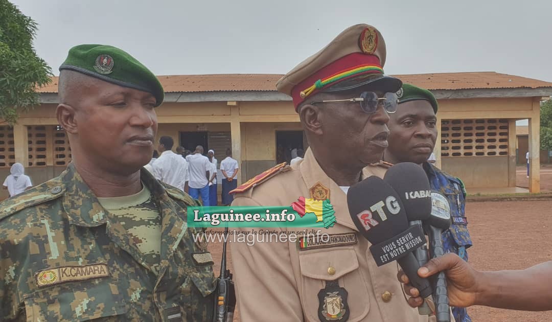 le préfet de Faranah, le colonel Augustin Fancinandouno
