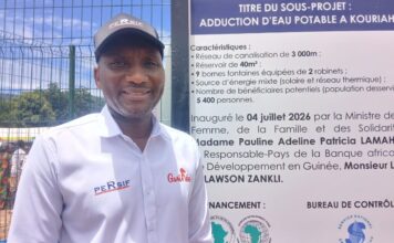 Coyah-Kouria : sous l’impulsion de Mohamed Diaby, le projet PERSIF offre l’eau potable à plus de 5 400 habitants