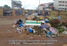 Insalubrité au marché de Sonfonia : les ordures menacent la santé des riverains